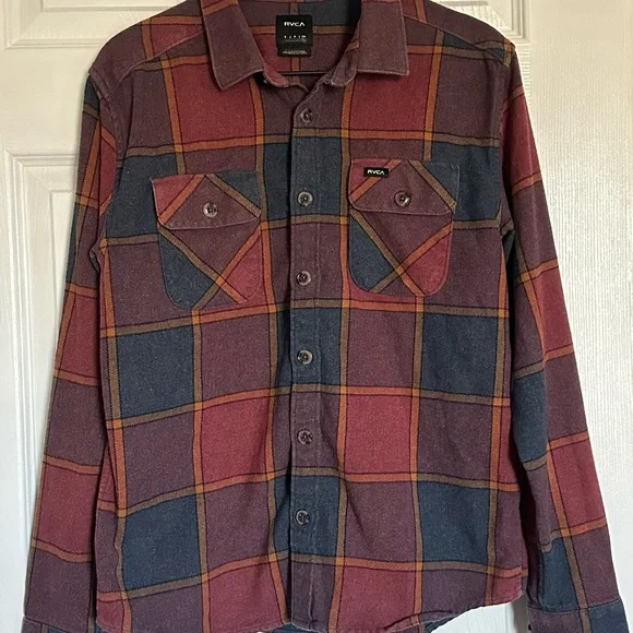 RVCA Multicolor Plaid Heavyweight Shirt - Picture 1 of 4
